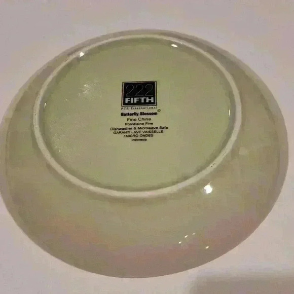 222 Fifth Butterfly Blossom Serving Platter - Picture 2 of 2